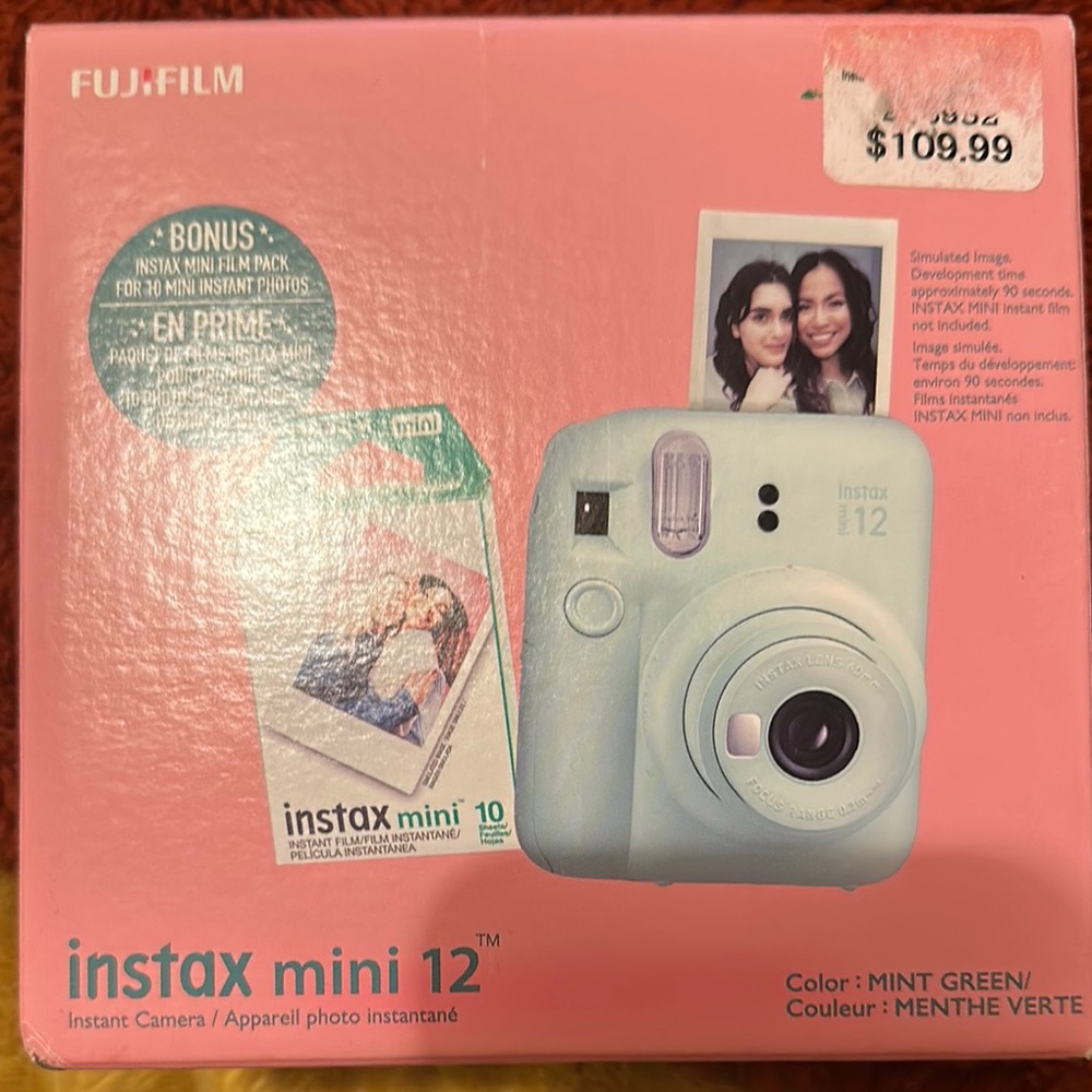 Fujifilm Green Instax Mini 12 Instant Camera Toy